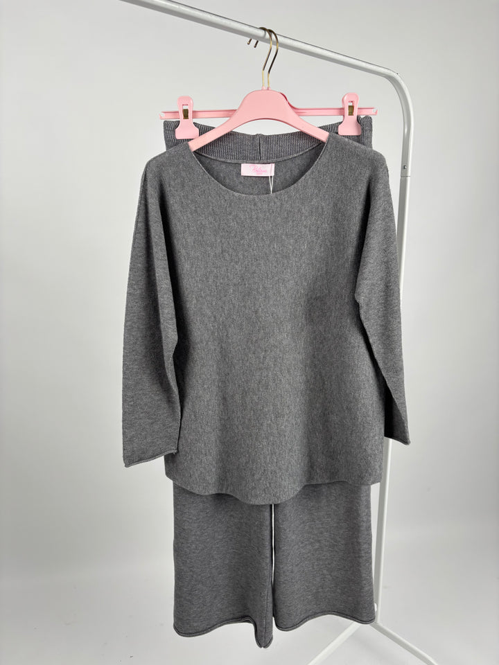 STRICKSET STAY HOME GRAU (B-WARE)