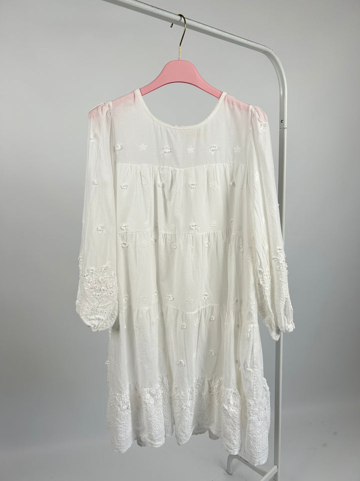 COTTONDRESS MIT 3D BLUMEN FINJA GR.S/M (B-WARE)