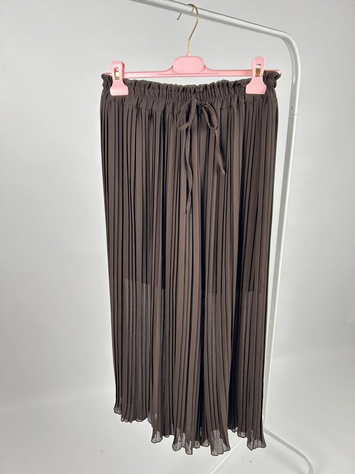 PLISSEEHOSE MADELINE CHOCOLATE (B-WARE)