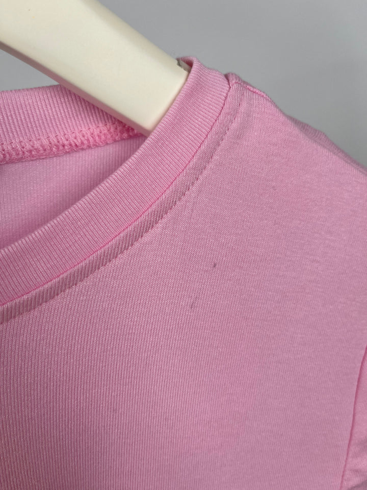 CROPPED T-SHIRT SUMMER VIBES ROSA GR. M/38 (B-WARE)
