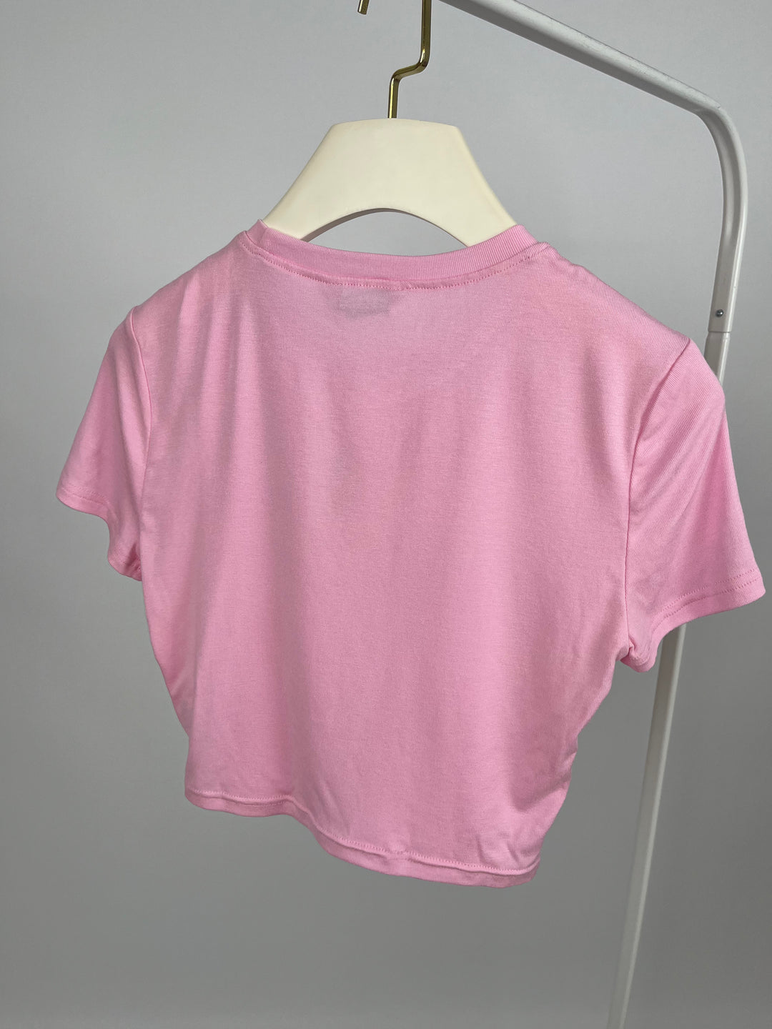 CROPPED T-SHIRT SUMMER VIBES ROSA GR. M/38 (B-WARE)