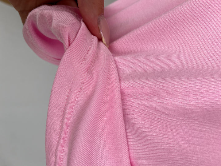 CROPPED T-SHIRT SUMMER VIBES ROSA GR. M/38 (B-WARE)