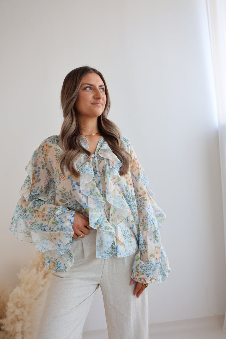 Chiffonbluse mit Floralprint Valentina