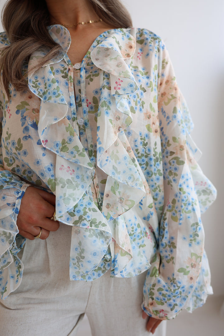 Chiffonbluse mit Floralprint Valentina