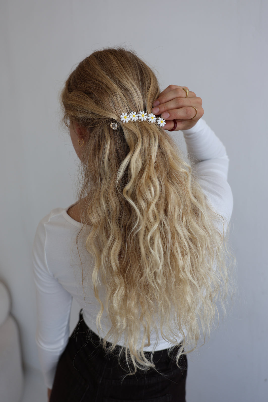 Haarspange Long Daisy