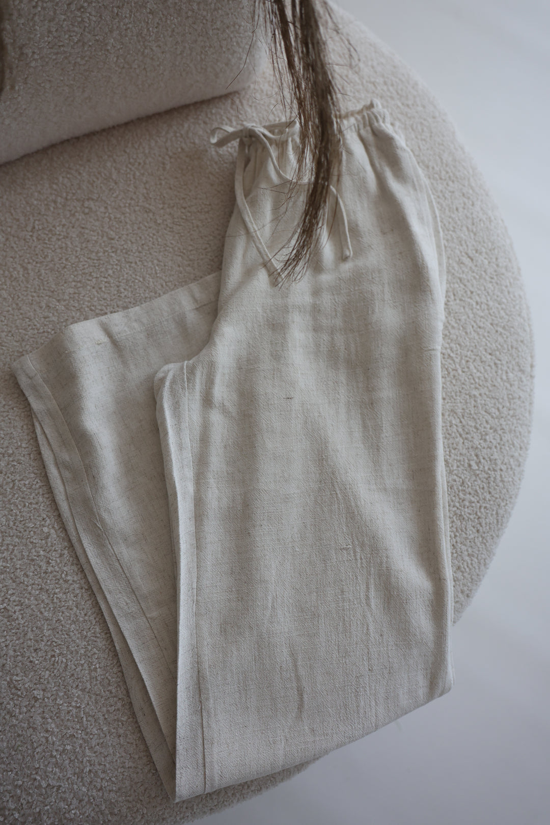 Extra Long Leinenhose mit Gummizug Chiara