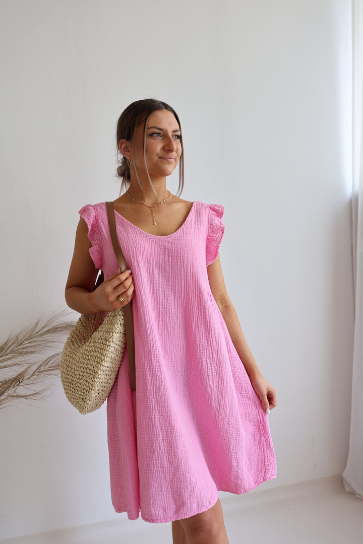 Minikleid aus Musselin Mariella
