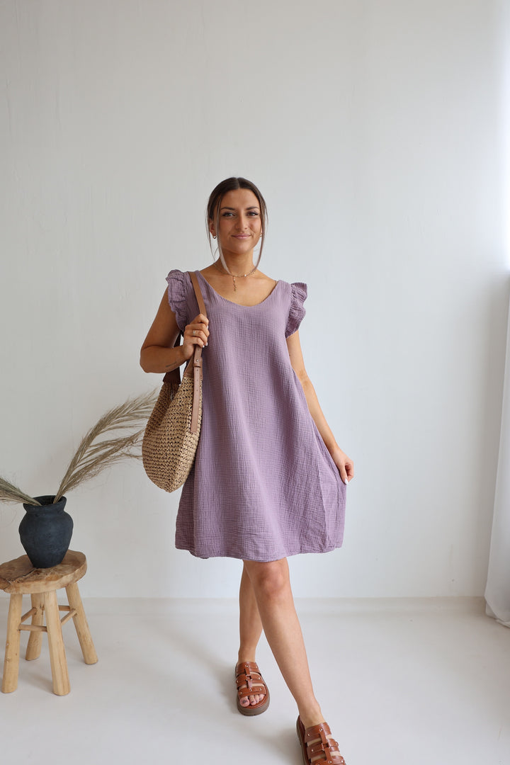 Minikleid aus Musselin Mariella