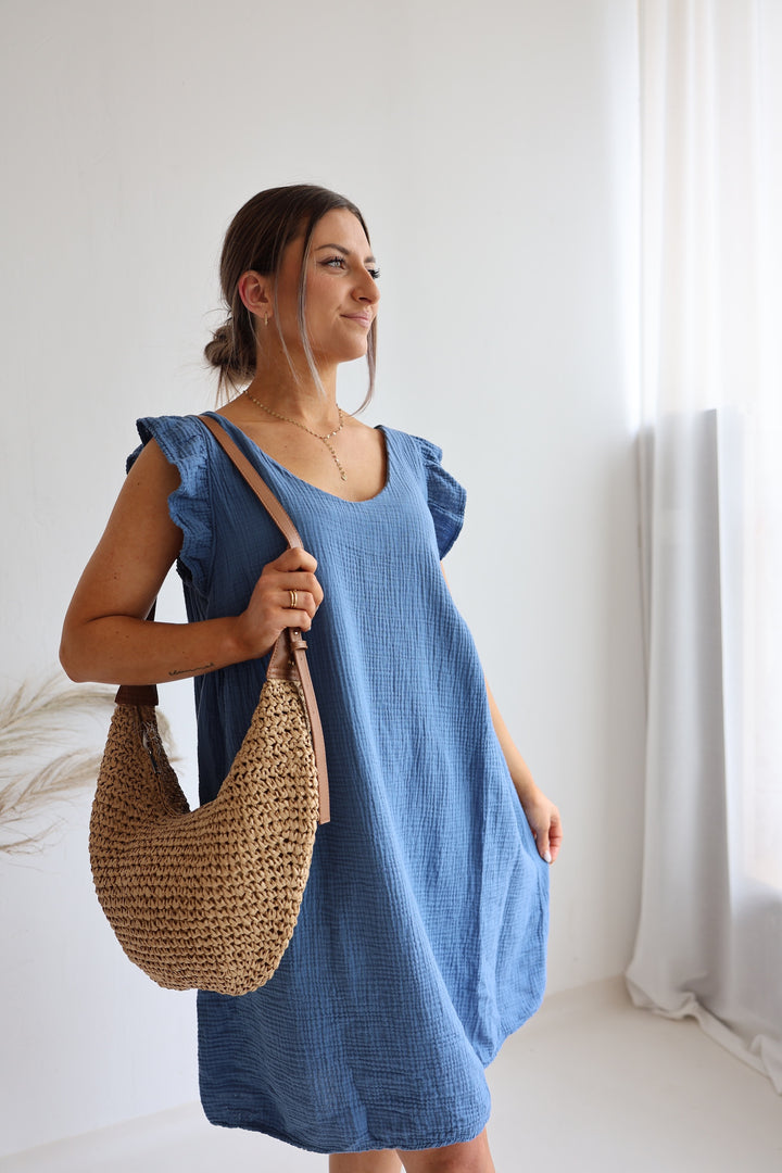 Minikleid aus Musselin Mariella