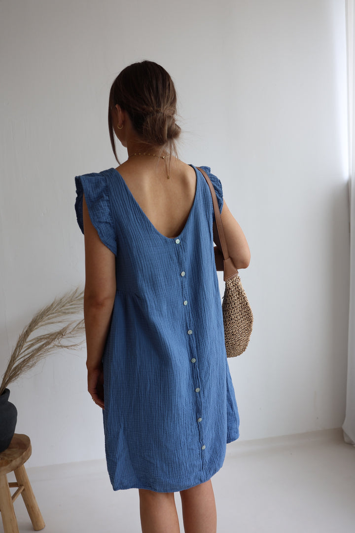 Minikleid aus Musselin Mariella