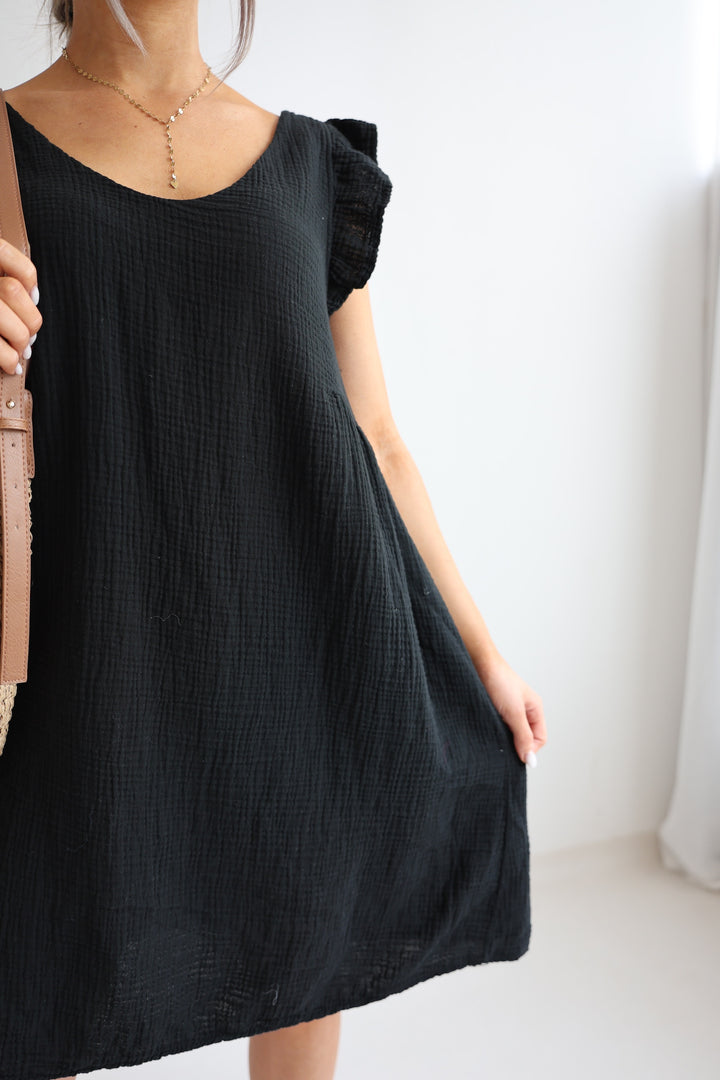 Minikleid aus Musselin Mariella