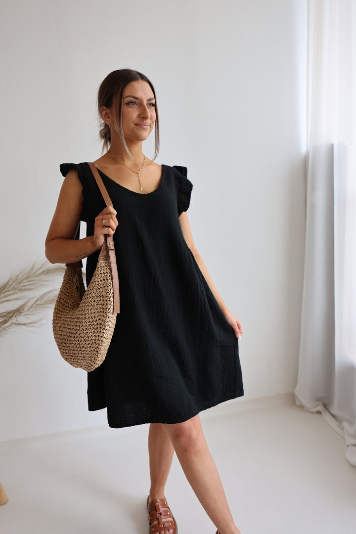 Minikleid aus Musselin Mariella