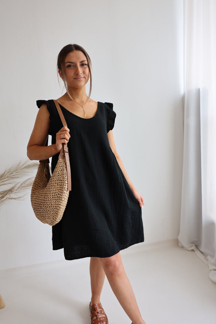 Minikleid aus Musselin Mariella