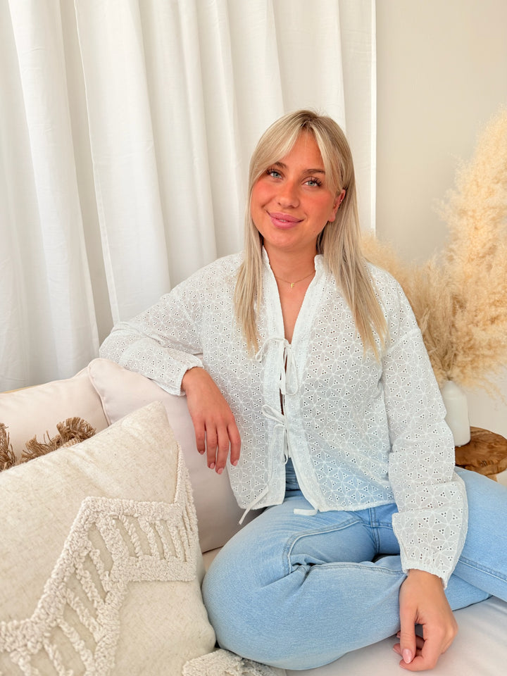Bluse zum Binden Farina