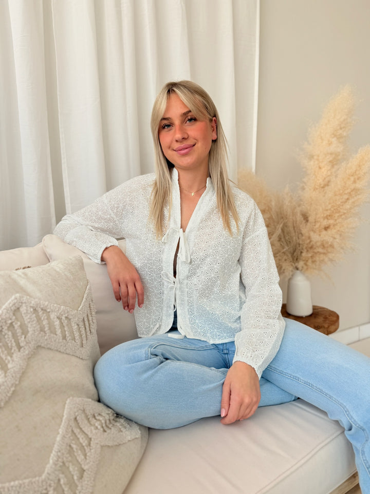 Bluse zum Binden Farina