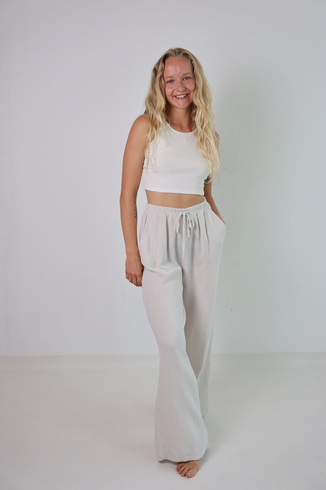 Lange Musselinhose Casual