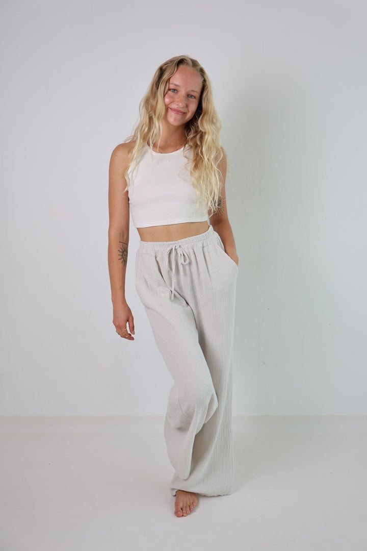 Lange Musselinhose Casual