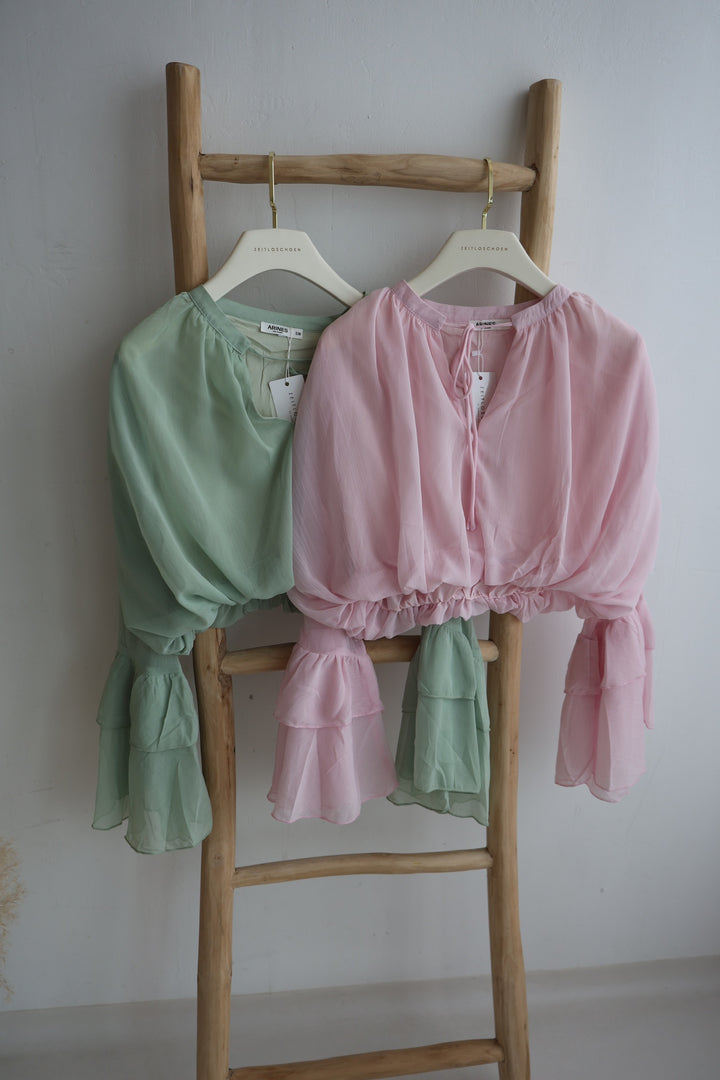 Bluse mit Volantärmeln Louisa