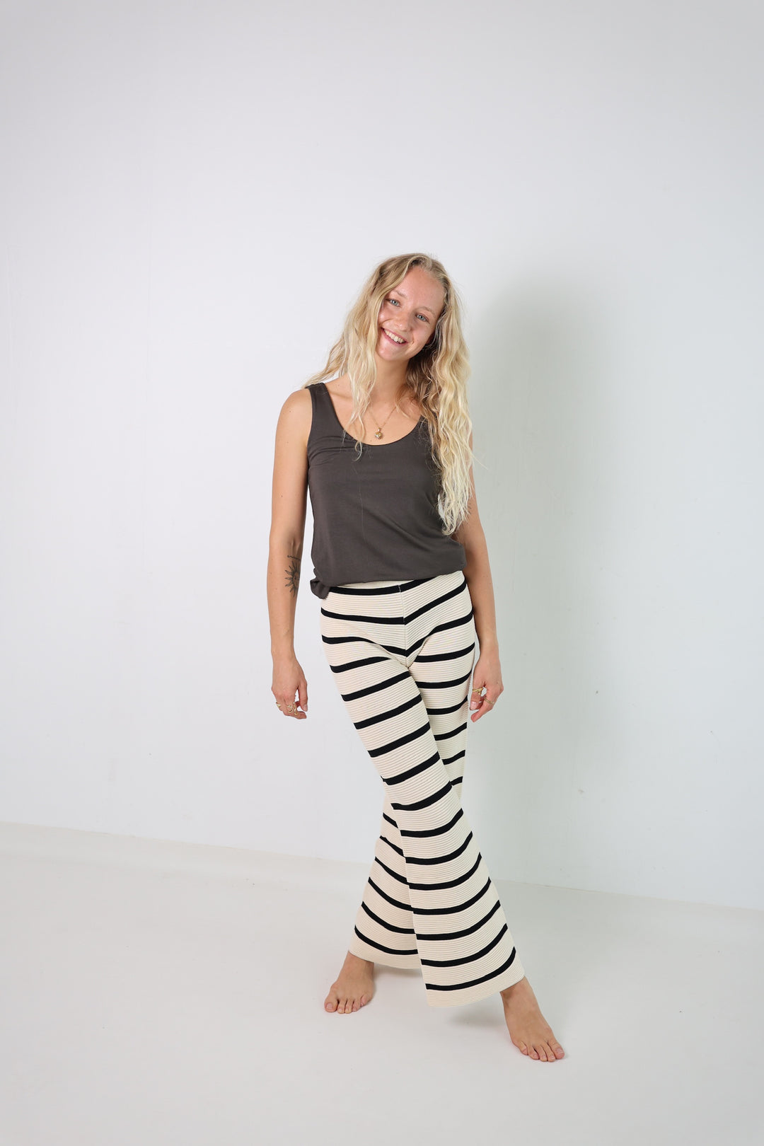 Lange gestreifte Hose Sandy Stripes