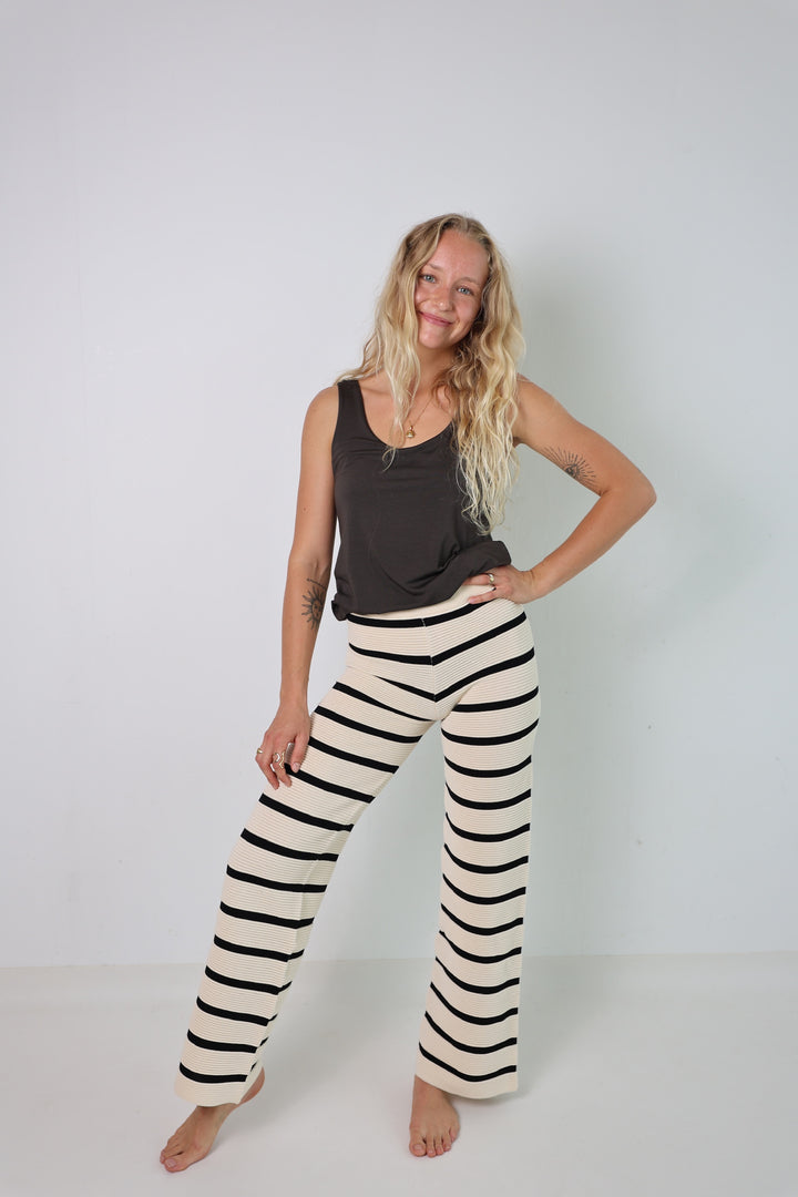 Lange gestreifte Hose Sandy Stripes