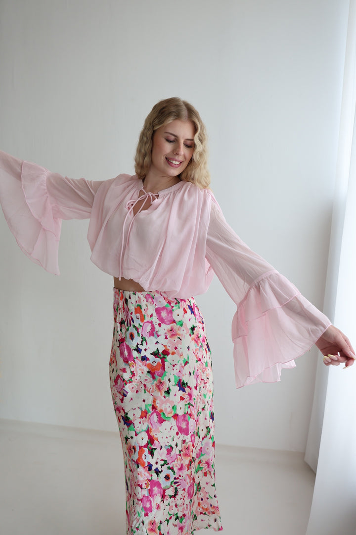 Bluse mit Volantärmeln Louisa