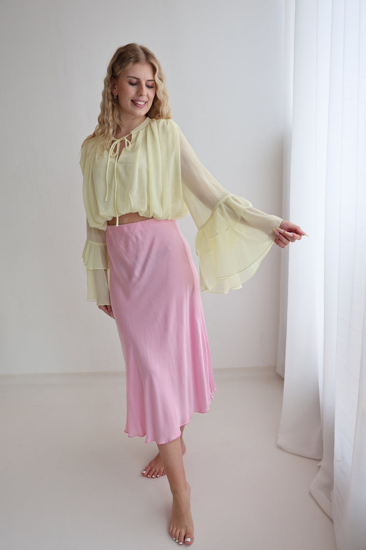 Bluse mit Volantärmeln Louisa