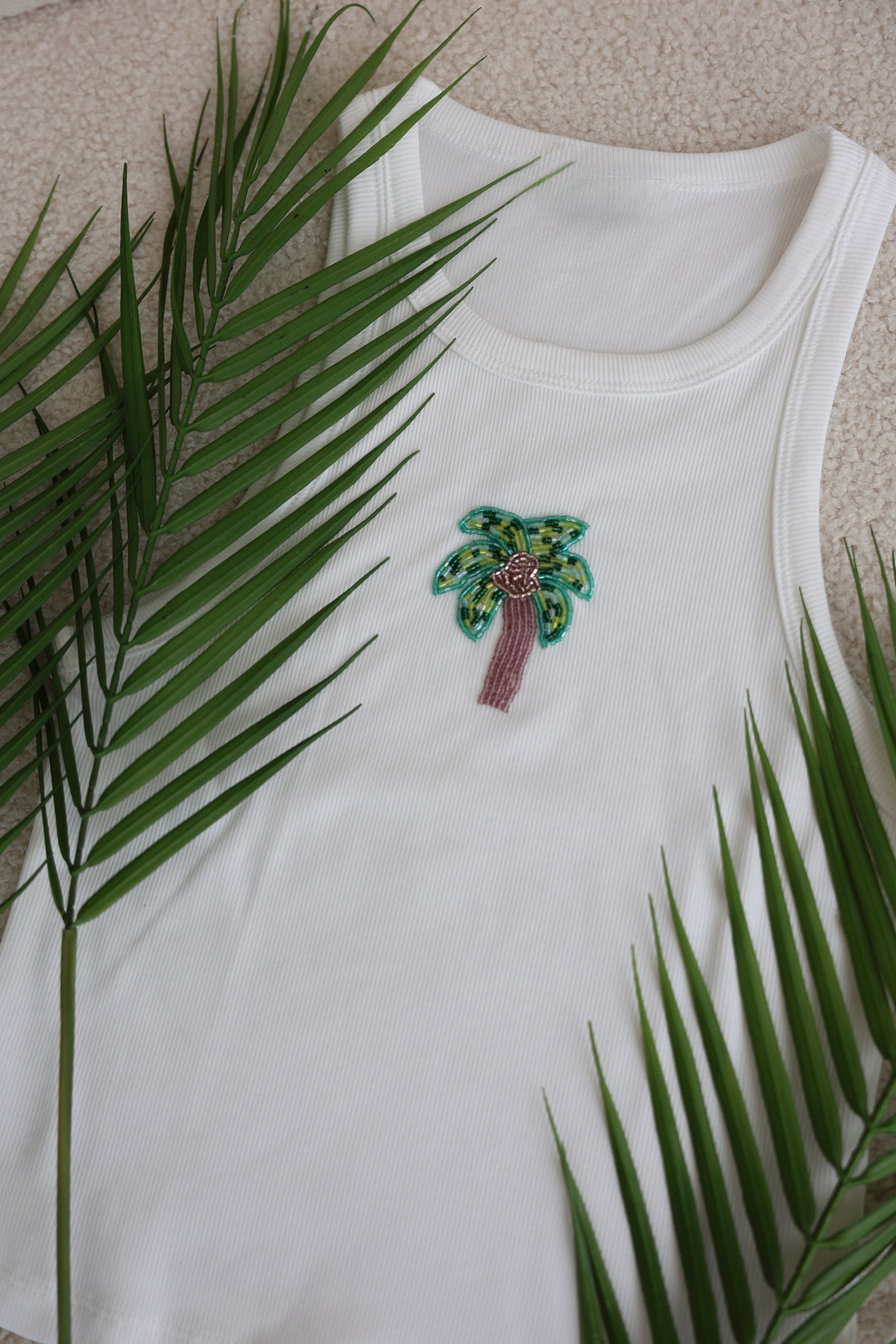 Tanktop mit Pailletten-Print Nola
