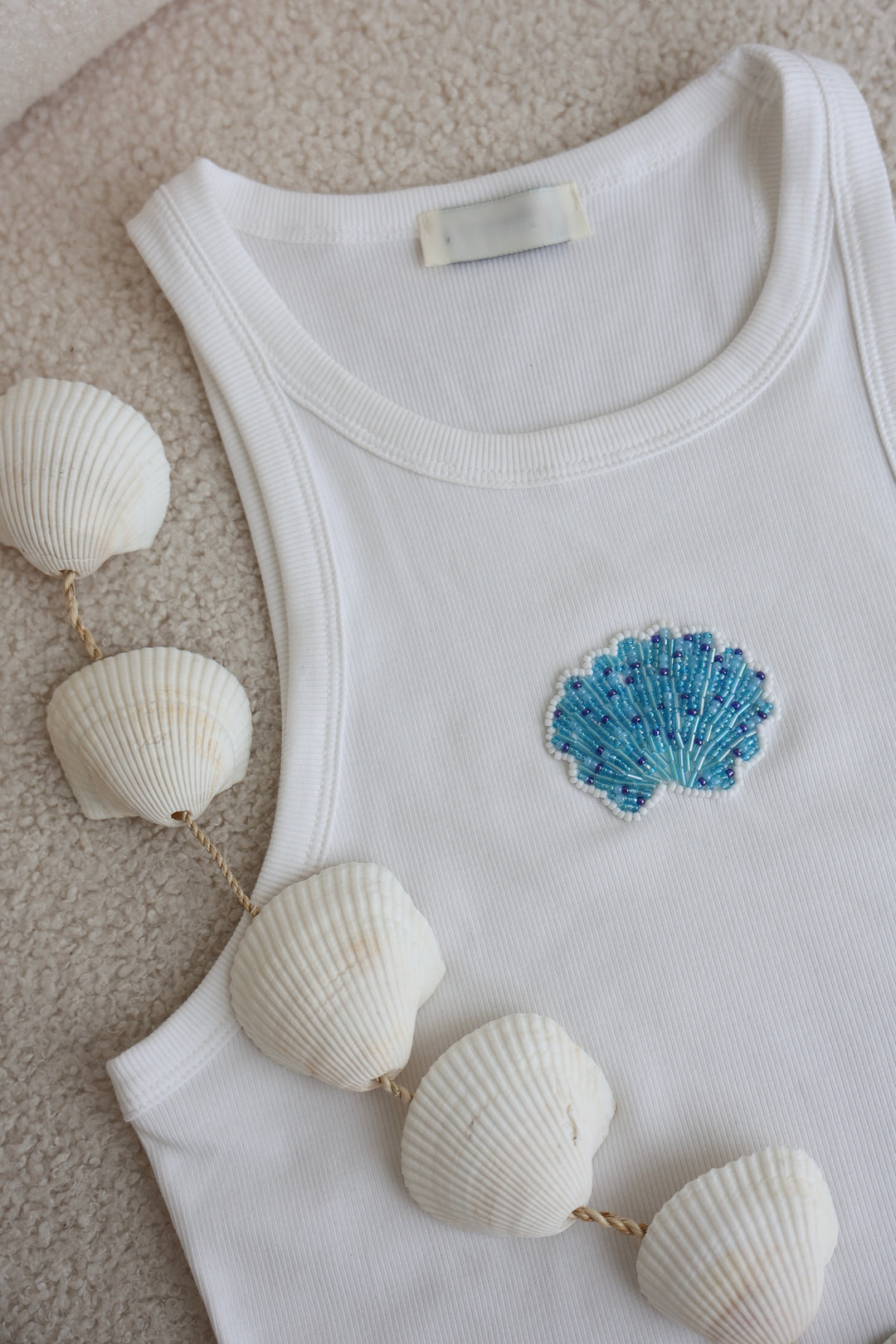 Tanktop mit Pailletten-Print Nola