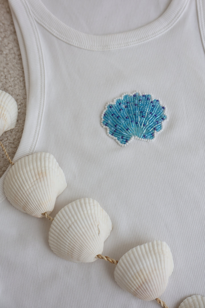 Tanktop mit Pailletten-Print Nola