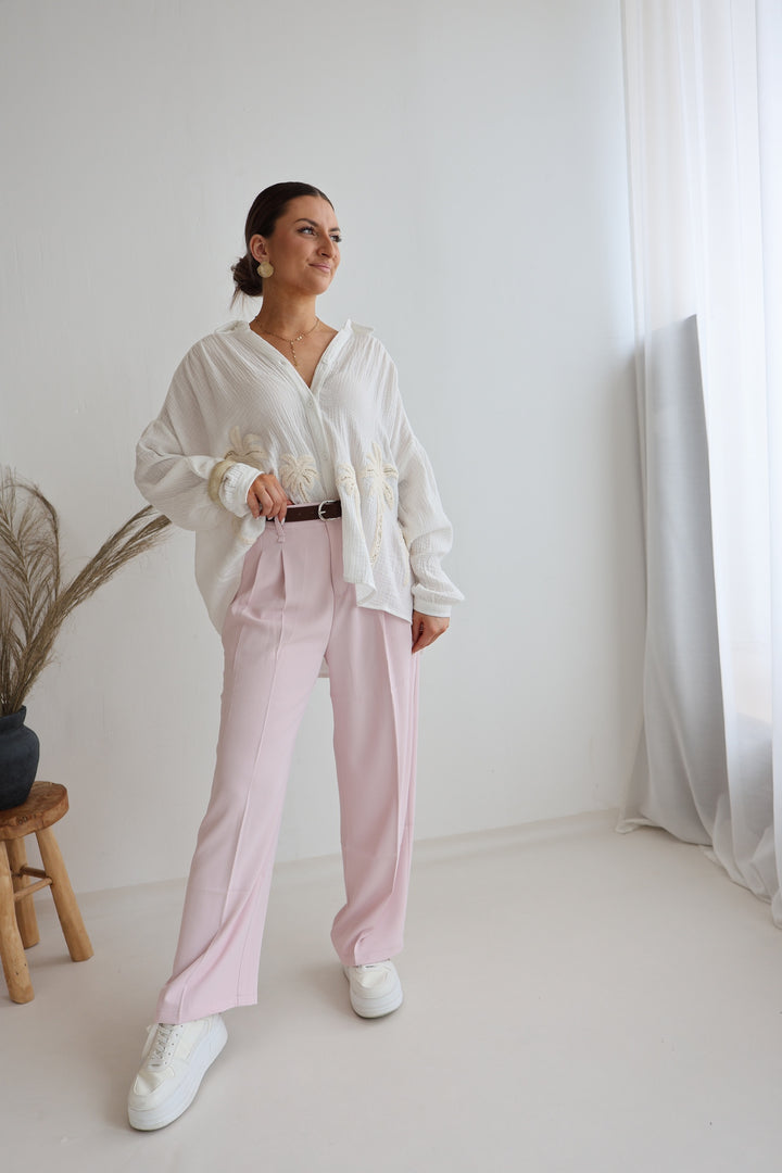 Bundfaltenhose mit Gürtel Anna (23091)
