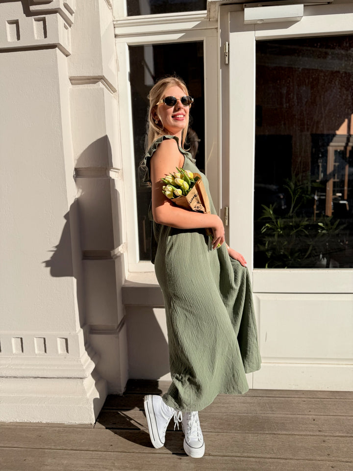 Langes Musselinkleid Aleya