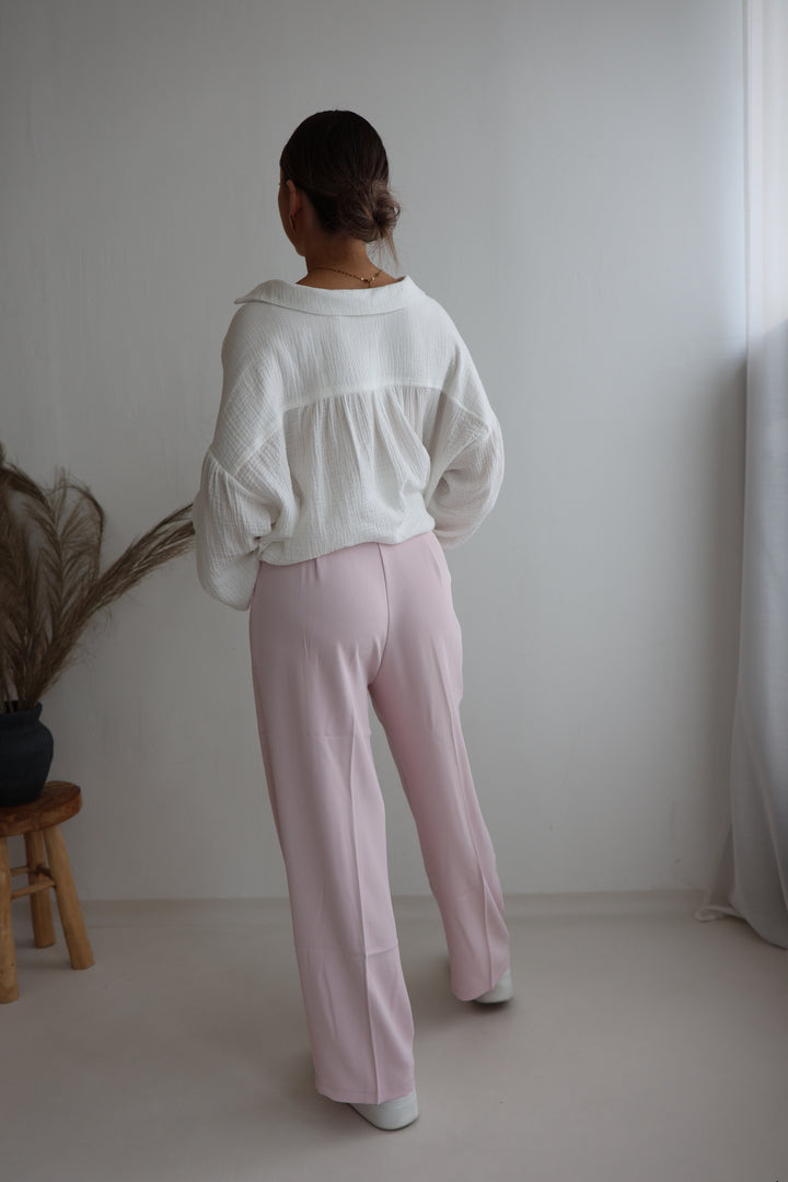 Bundfaltenhose mit Gürtel Anna (23091)