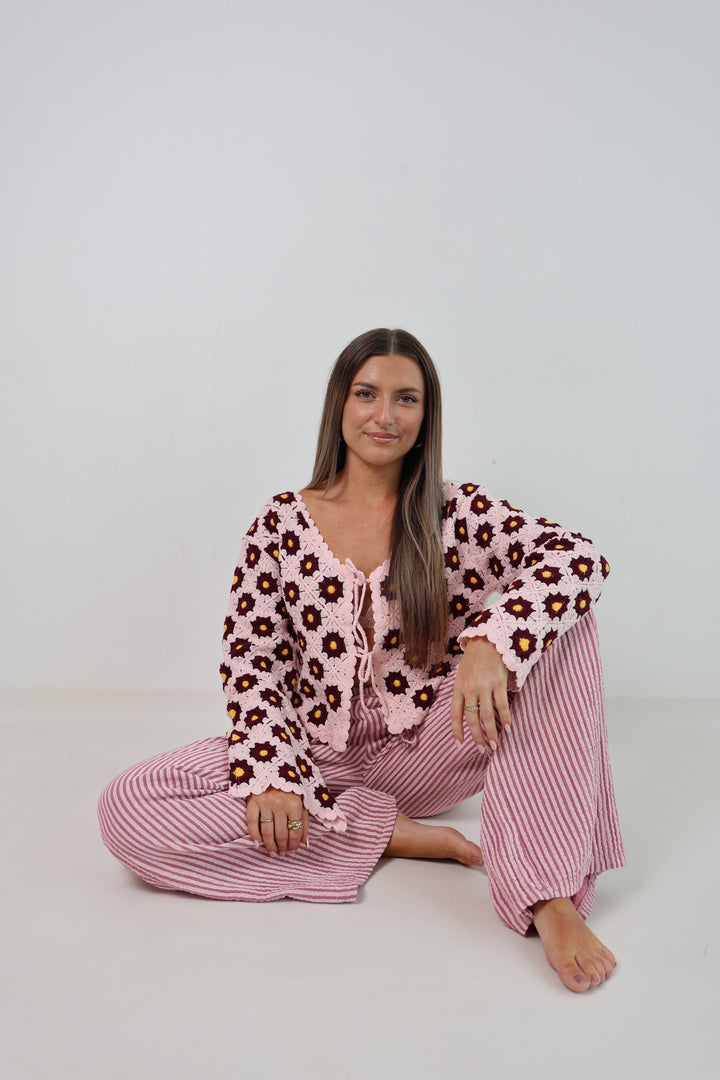 Häkelcardigan Amber Garden