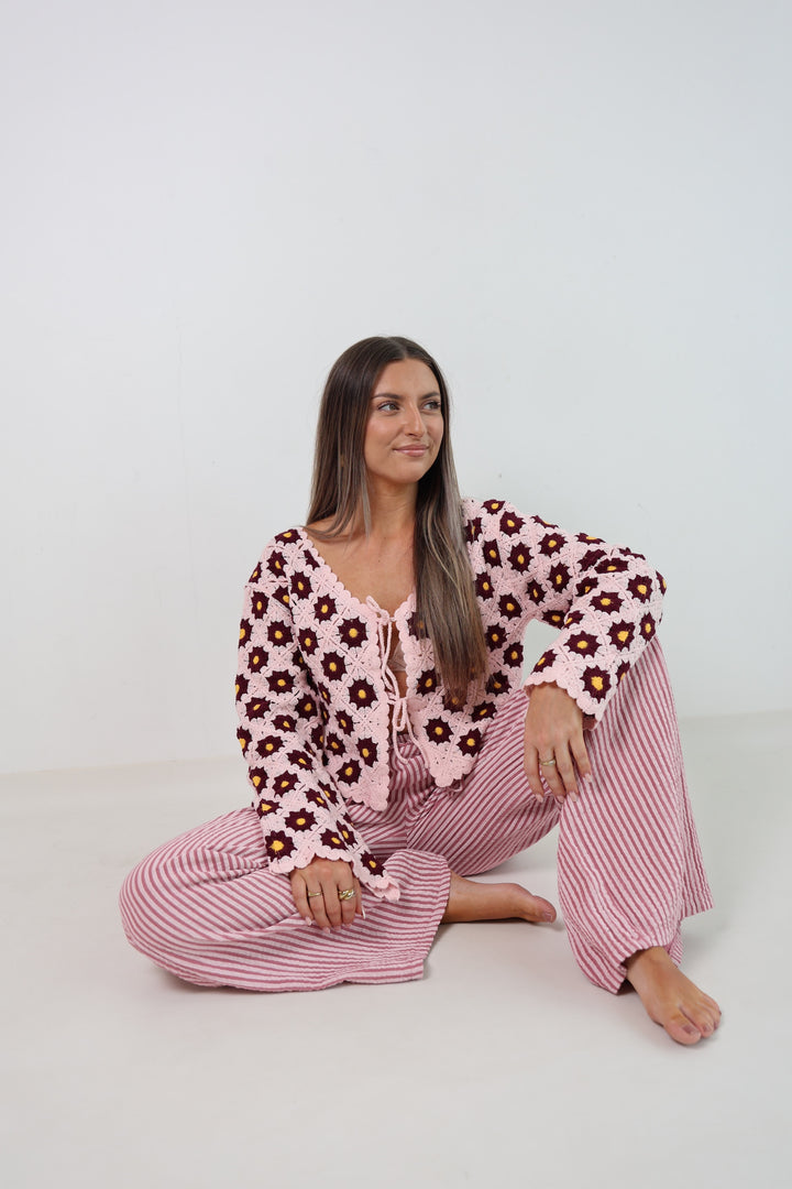 Häkelcardigan Amber Garden