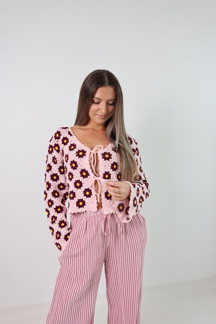 Häkelcardigan Amber Garden