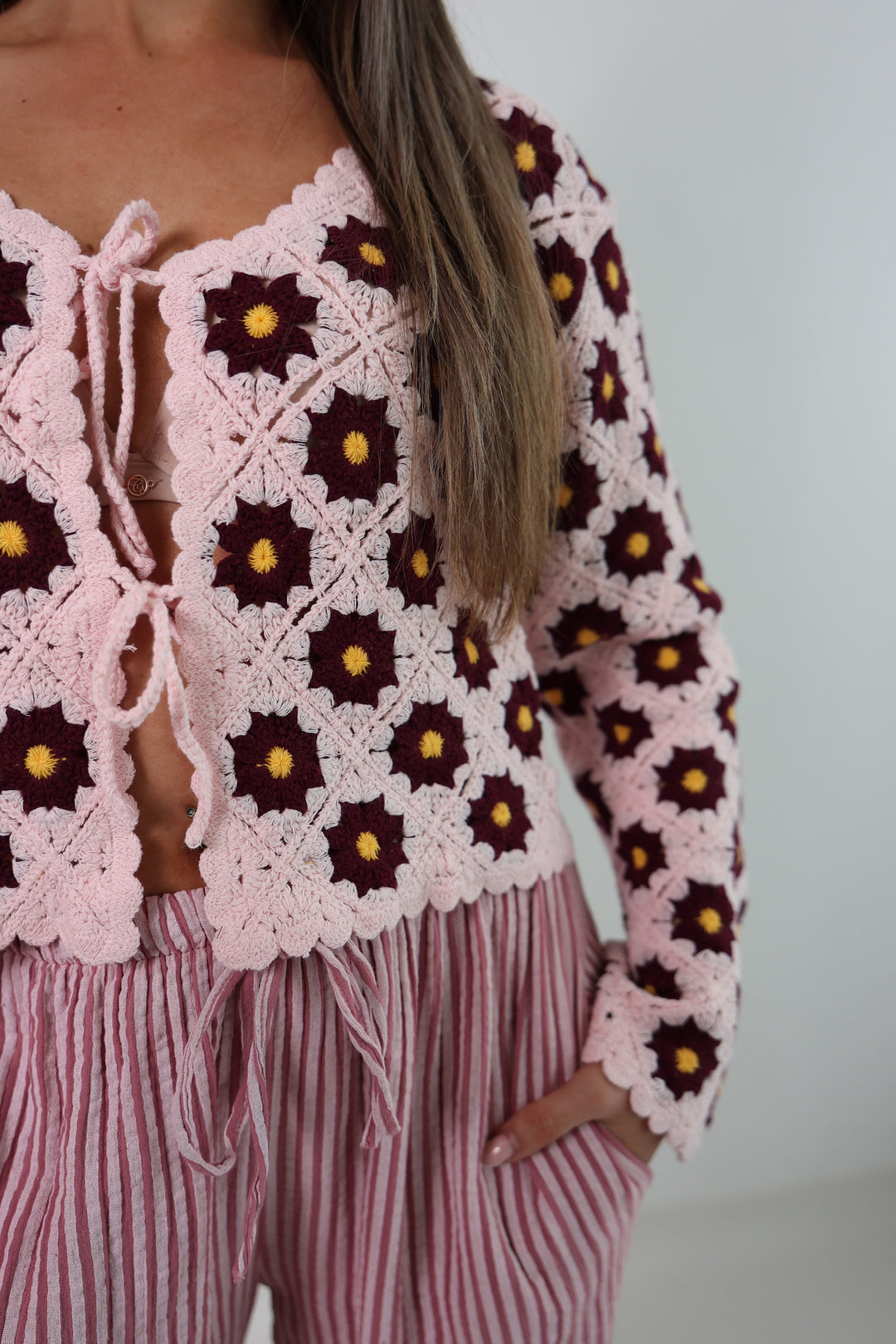 Häkelcardigan Amber Garden