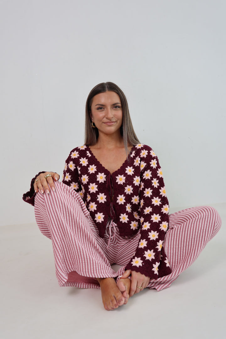 Häkelcardigan Amber Garden