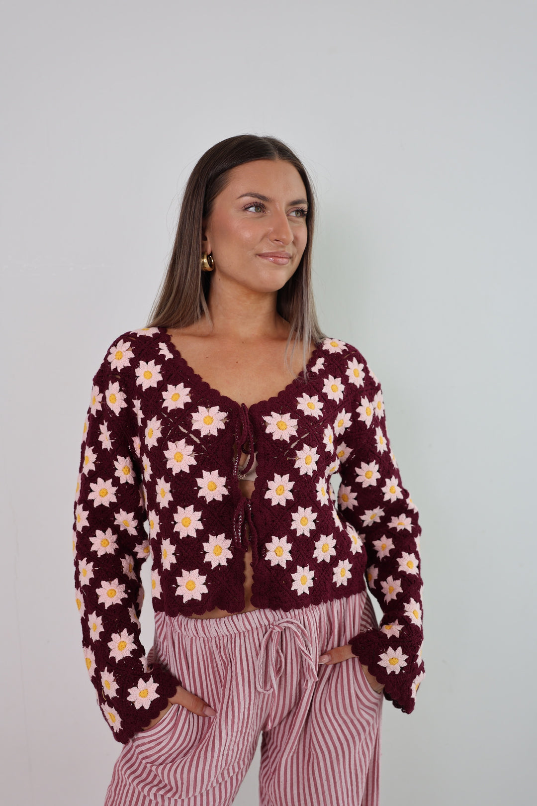 Häkelcardigan Amber Garden