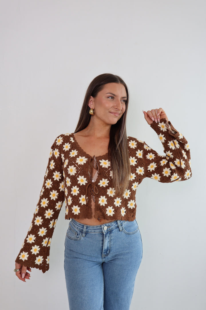 Häkelcardigan Amber Garden