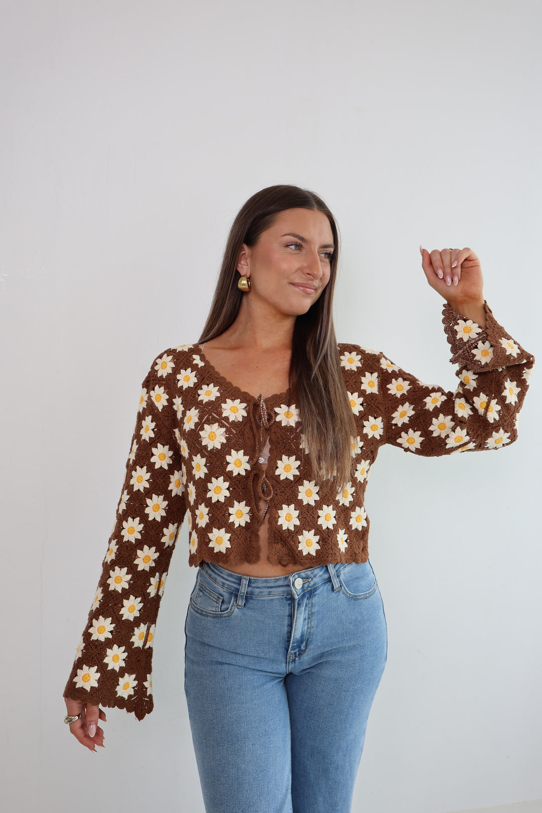 Häkelcardigan Amber Garden
