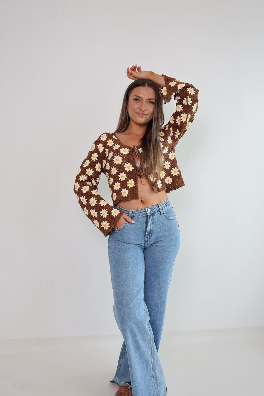 Häkelcardigan Amber Garden