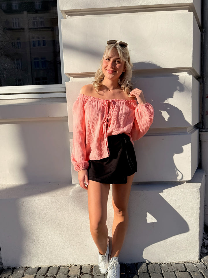 Musselinbluse mit Schleifen Milena