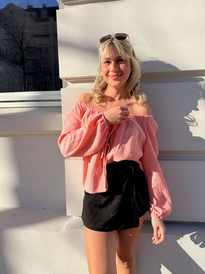 Musselinbluse mit Schleifen Milena