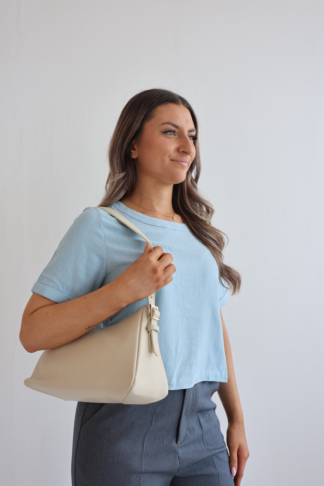 Elegante Lederhandtasche Serena