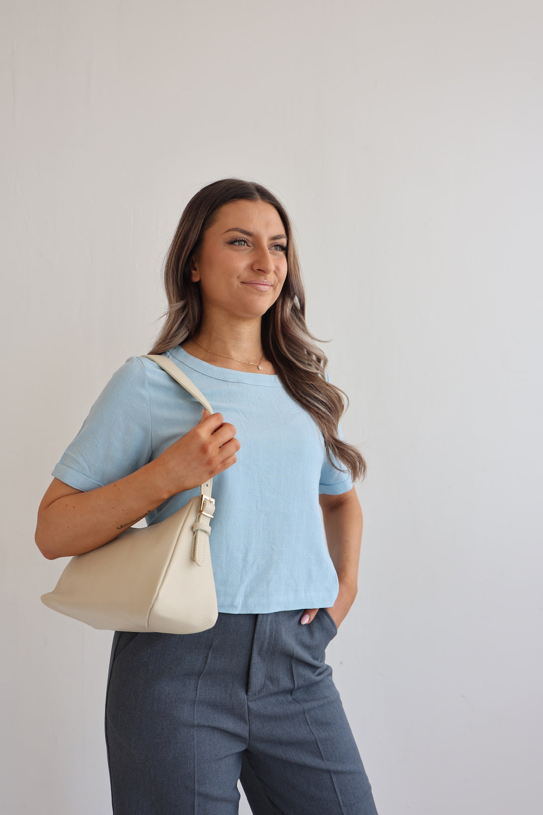 Elegante Lederhandtasche Serena