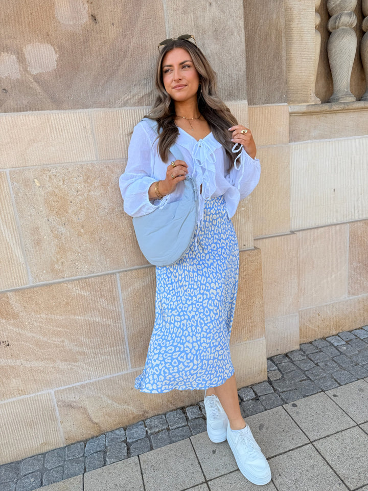 Viskoserock mit Leoprint Leona