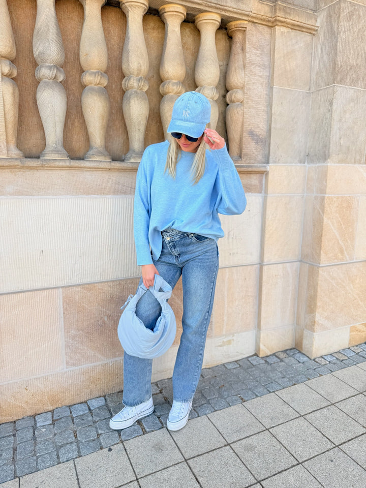 Leichter Casual Pullover Sky Blue