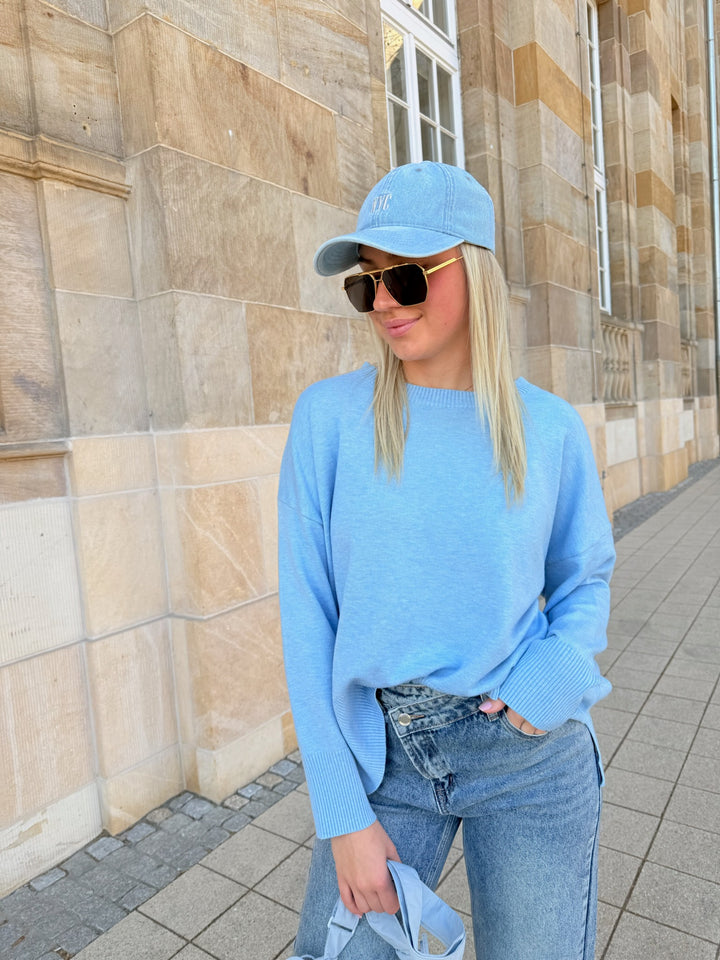 Leichter Casual Pullover Sky Blue
