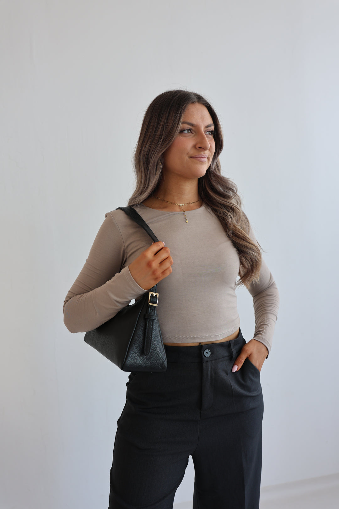 Elegante Lederhandtasche Serena