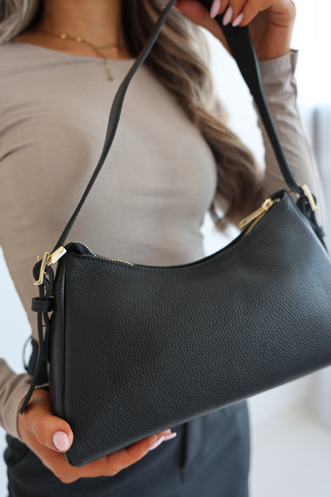 Elegante Lederhandtasche Serena